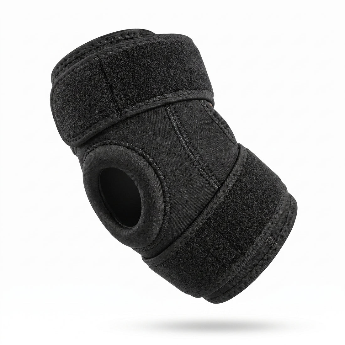Svart justerbart kompressionsstöd för armbågen, produktbild