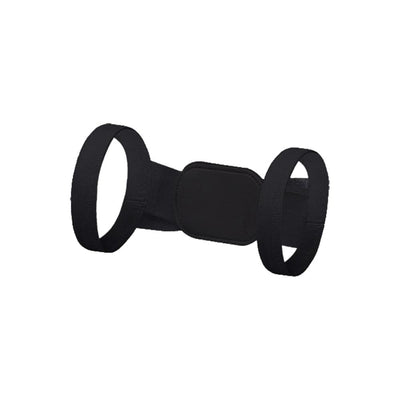 Sort diskret holdningsbandage flat lay