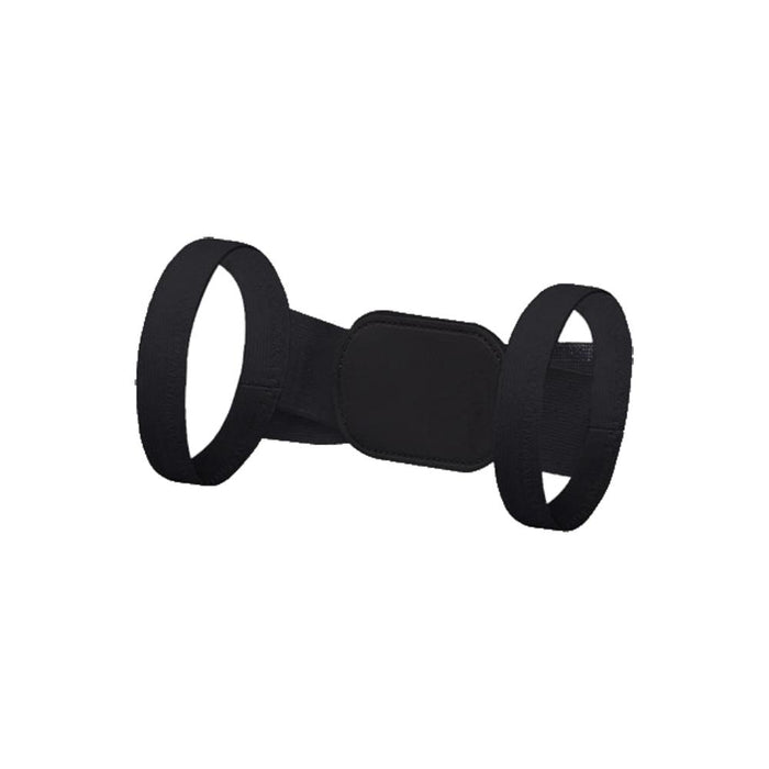 Sort diskret holdningsbandage flat lay